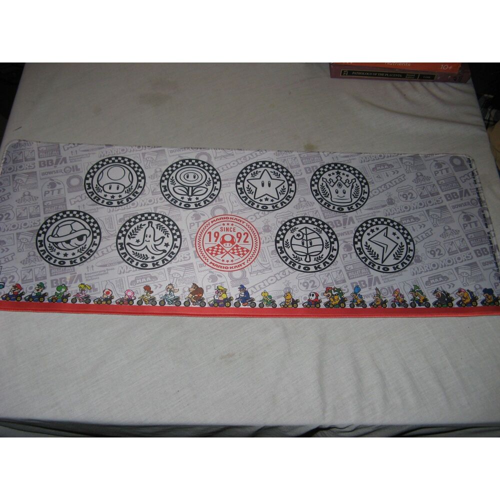 Paladone Nintendo Super Mario Bros. Mario Kart Video Game Desk Mat 31" x 12"